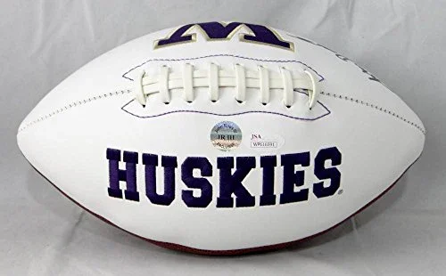 John Ross Autographed Washington Huskies Logo Football- JSA Witness Auth - Image 3