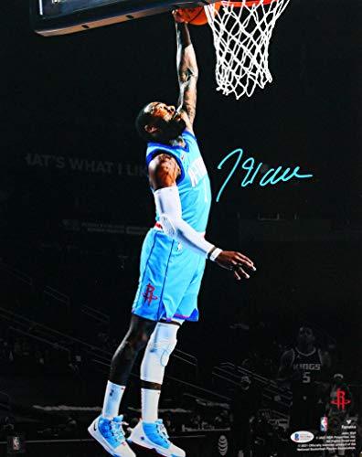 John Wall Autographed Rockets 16x20 FP Photo Dunking- Beckett Witness Blue
