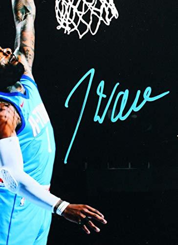 John Wall Autographed Rockets 8x10 FP Photo Dunking - Beckett Witness Blue - Image 2