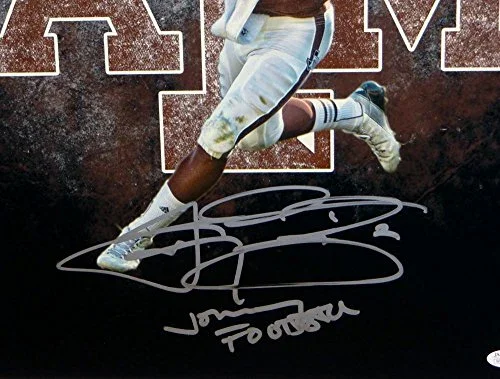 Johnny Manziel Autographed 16x20 AM Logo Photo W/ Johnny Football- JSA W Auth - Image 2