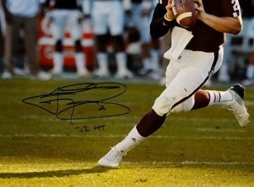Johnny Manziel Autographed 16x20 Looking To Pass Photo W/ HT- JSA Witnessed Auth - Image 2