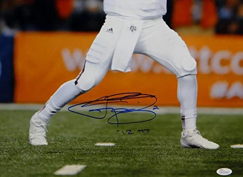 Johnny Manziel Autographed 16x20 Passing In Cotton Bowl Photo W/ HT- JSA W Auth - Image 2