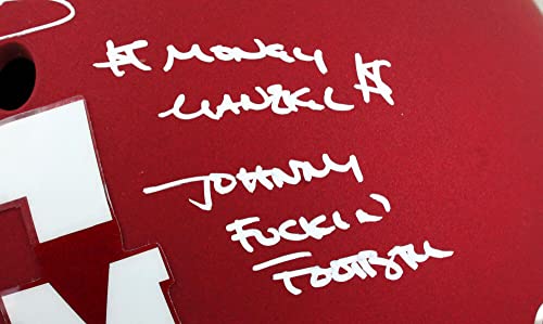 Johnny Manziel Autographed Texas A&M Schutt F/S Authentic Helmet W/3 Insc-Beckett W Hologram White - Image 8