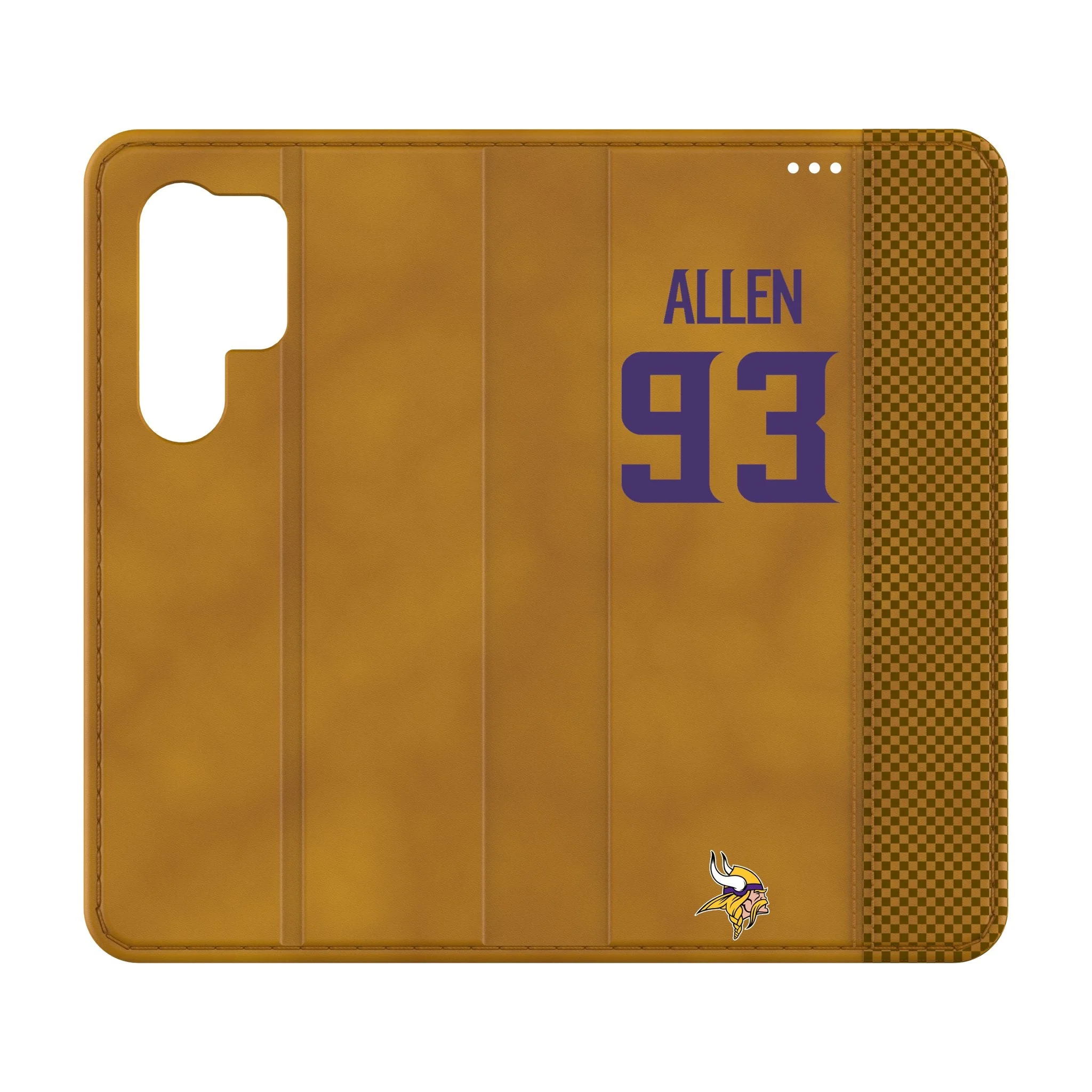 Jonathan Allen Minnesota Vikings 93 Game Tactic Folio Phone Case for Samsung Galaxy