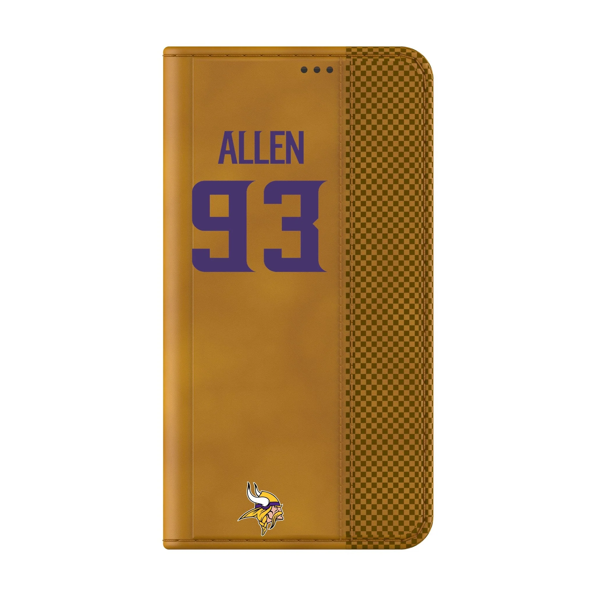 Jonathan Allen Minnesota Vikings 93 Game Tactic Folio Phone Case for Samsung Galaxy - Image 2