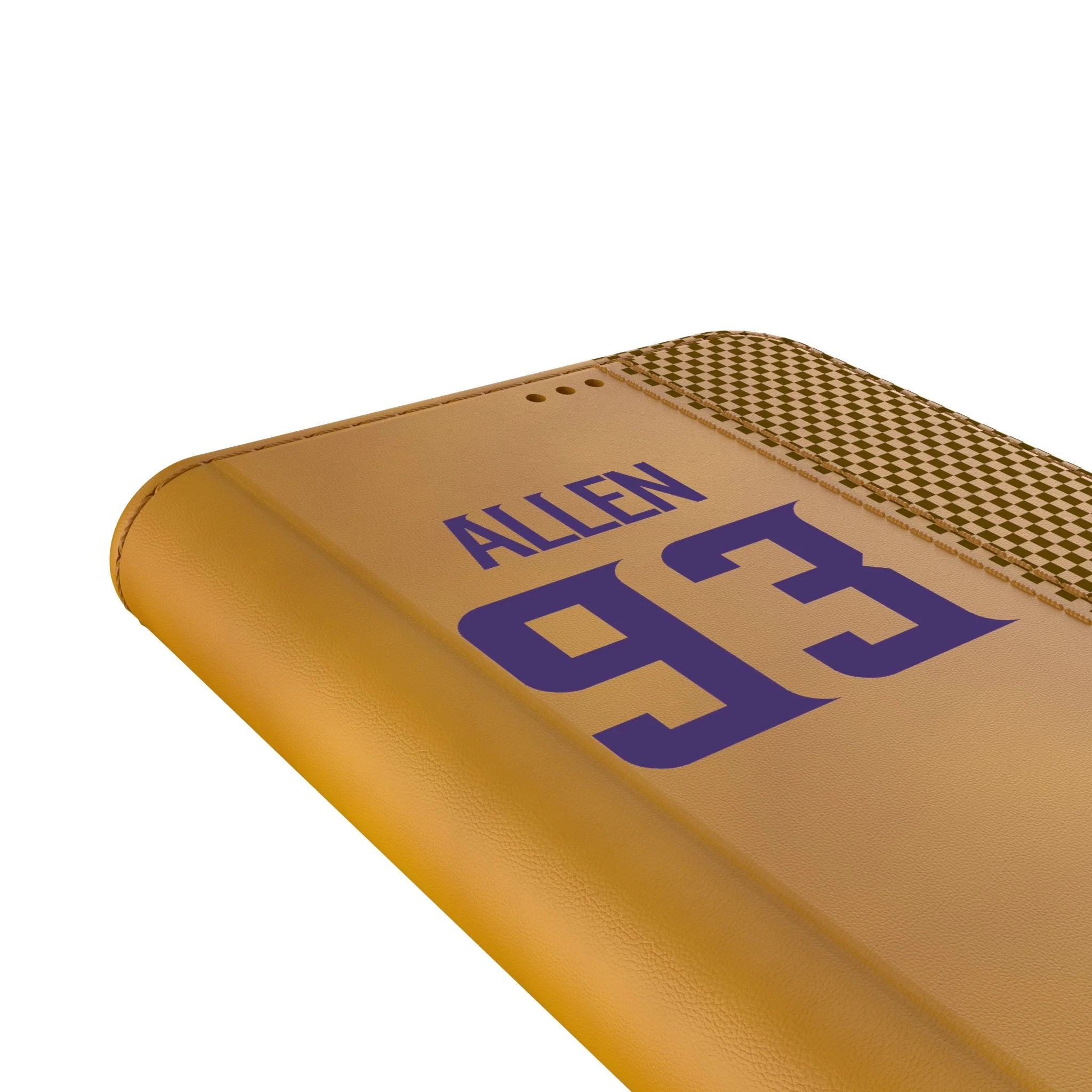 Jonathan Allen Minnesota Vikings 93 Game Tactic Folio Phone Case for Samsung Galaxy - Image 5