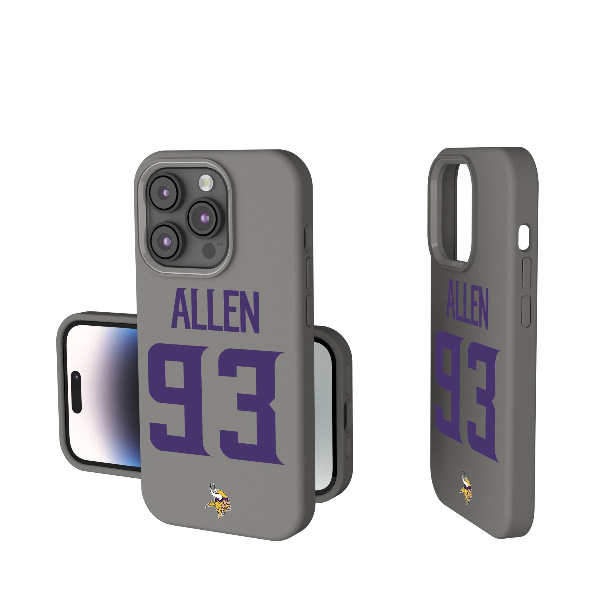 Jonathan Allen Minnesota Vikings 93 Game Tactic Soft Touch Phone Case for Apple iPhone