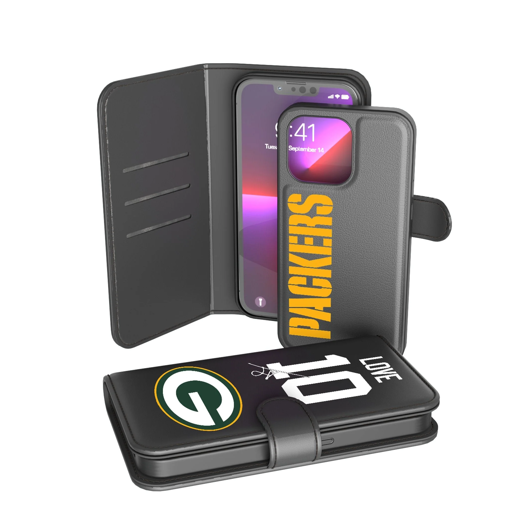 Jordan Love Green Bay Packers 10 Ready Wallet Phone Case