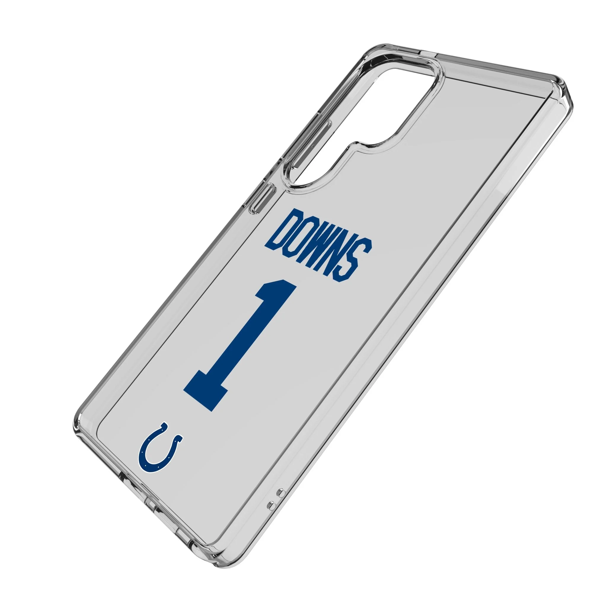 Josh Downs Indianapolis Colts 1 Game Tactic Clear Phone Case for Samsung Galaxy - Image 2