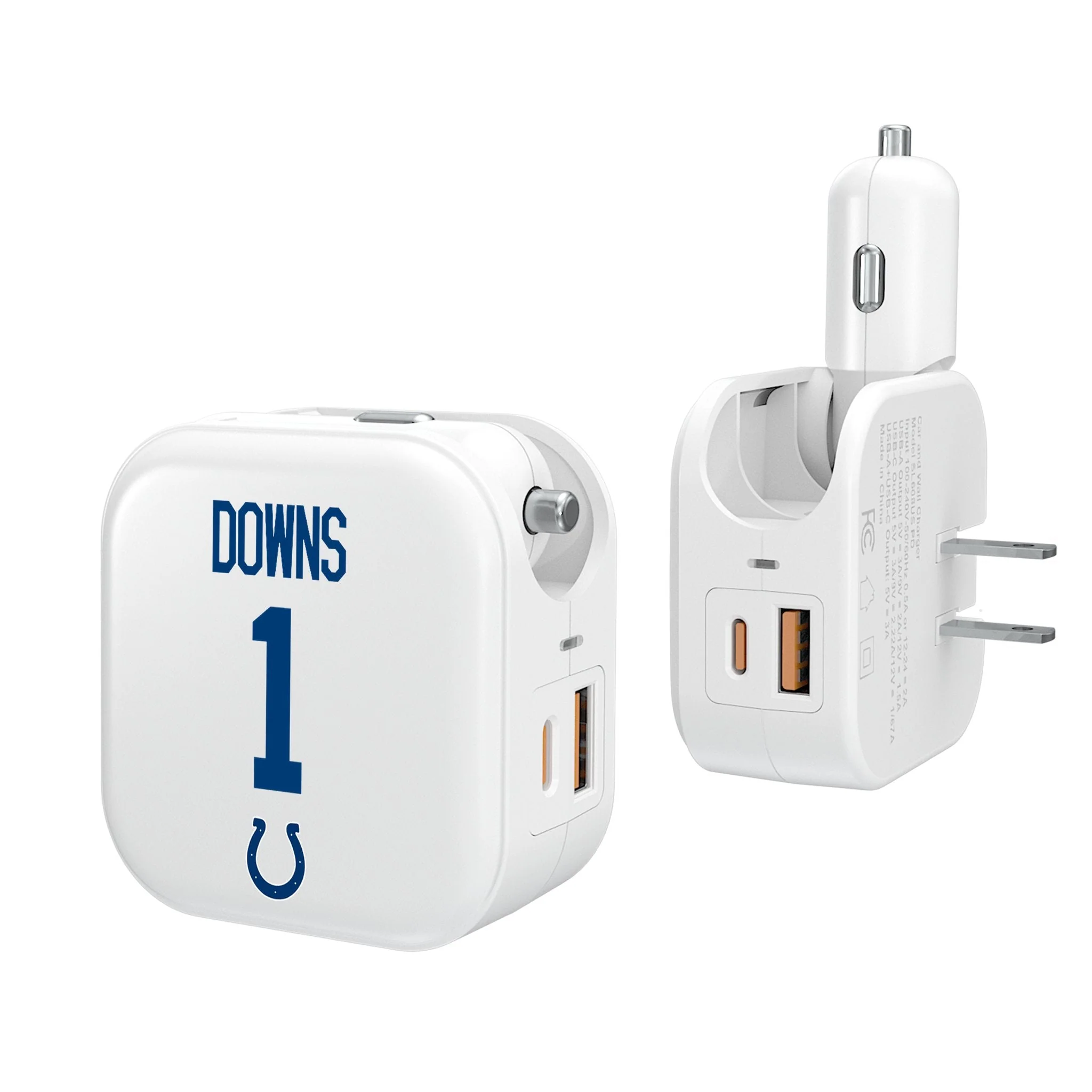 Josh Downs Indianapolis Colts 1 Ready 2 in 1 USB Charger