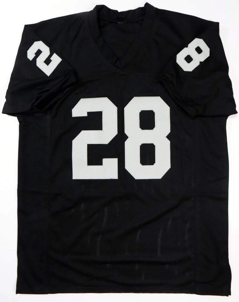 Josh Jacobs Autographed Black Pro Style Jersey- Beckett W *Black *8 - Image 2