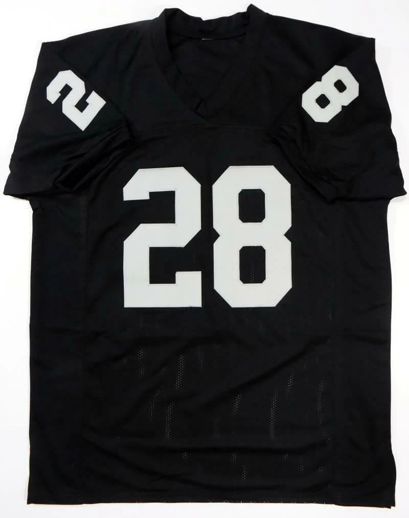 Josh Jacobs Autographed Black Pro Style Jersey- Beckett W *Black *8 - Image 6