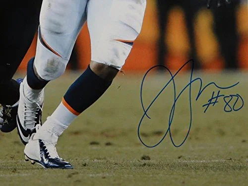 Julius Thomas Autographed 16x20 Vertical Against Ravens Photo- JSA Authenticated - Image 2