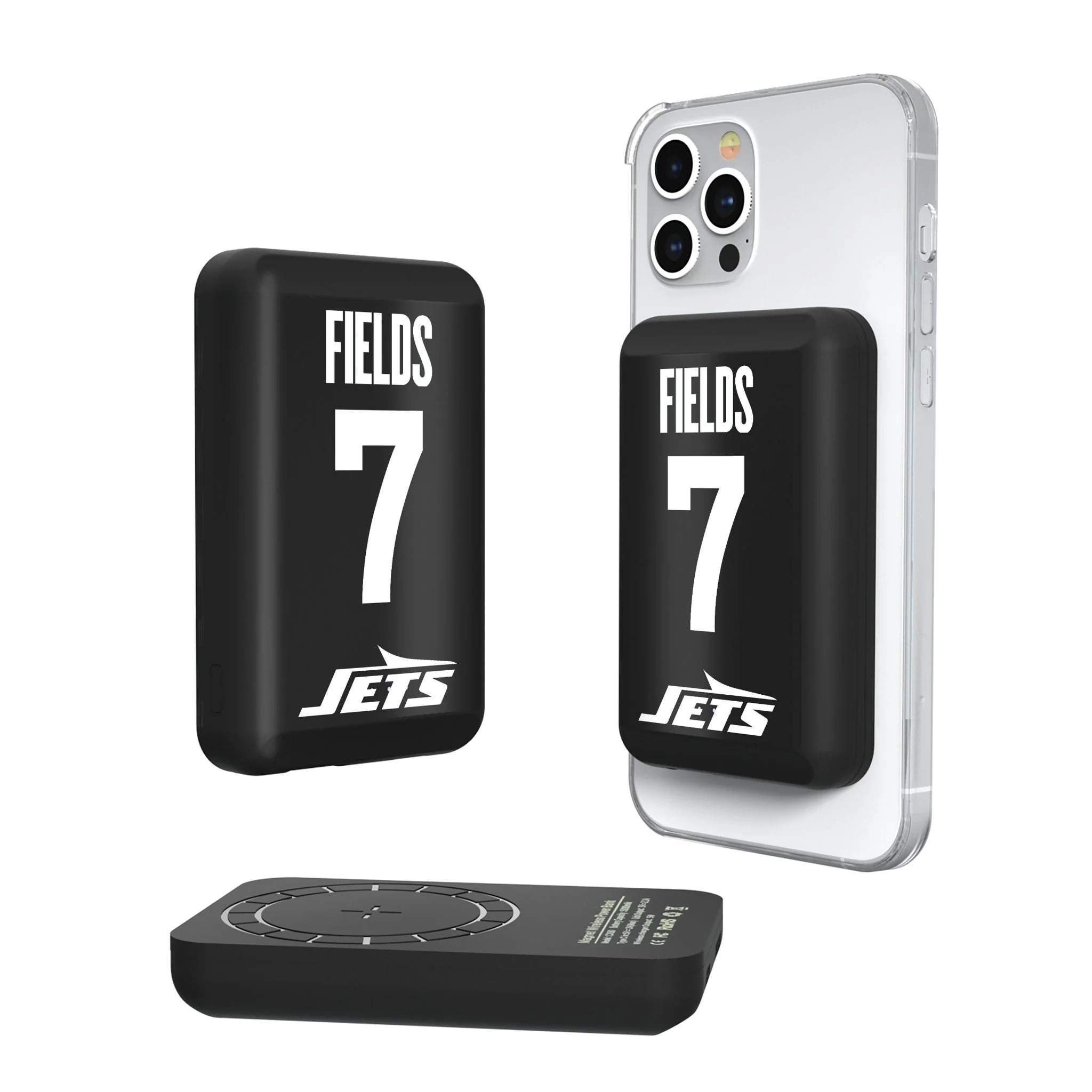 Justin Fields New York Jets 7 Game Tactic Wireless Mag Power Bank