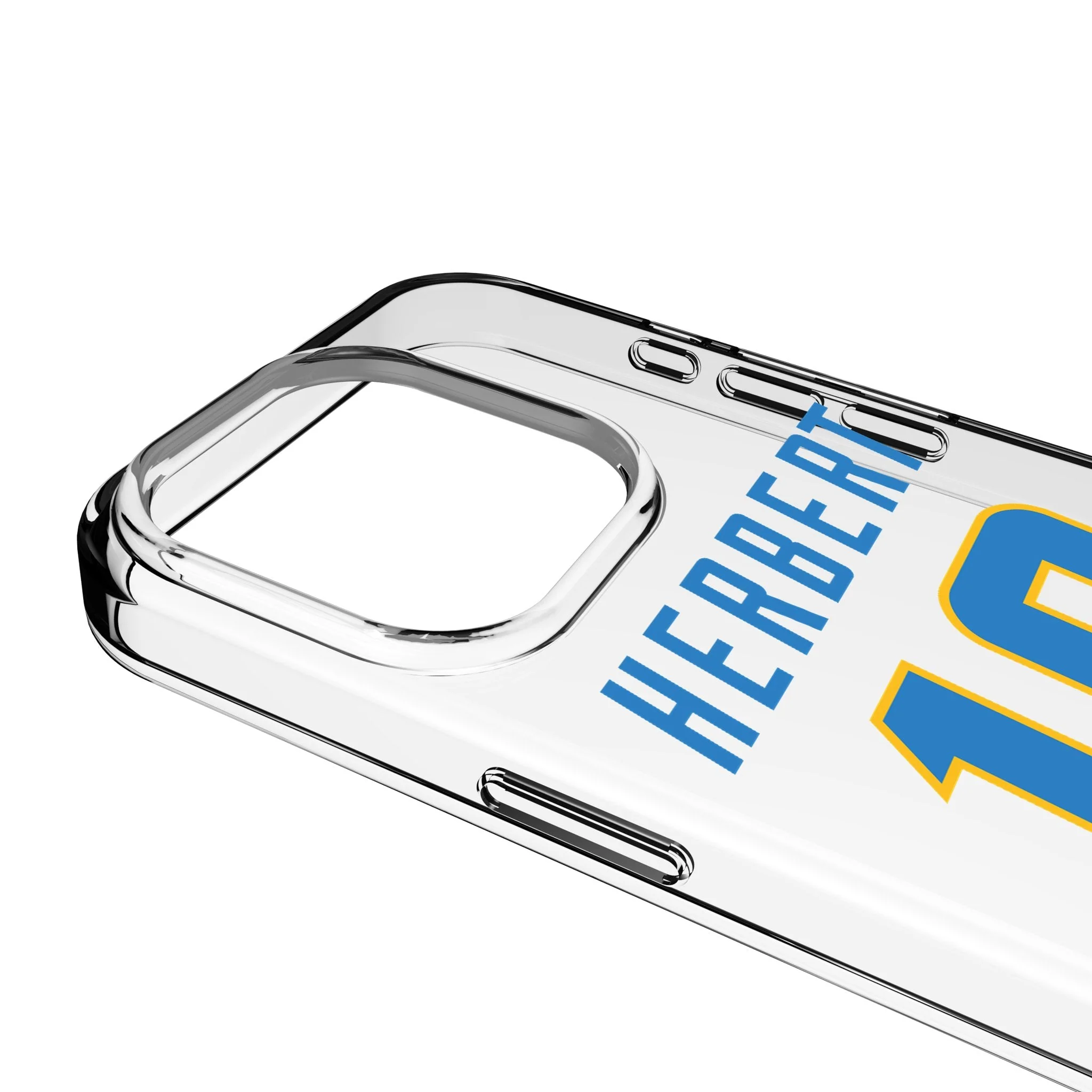 Justin Herbert Los Angeles Chargers 10 Game Tactic Clear Phone Case for Apple iPhone - Image 3
