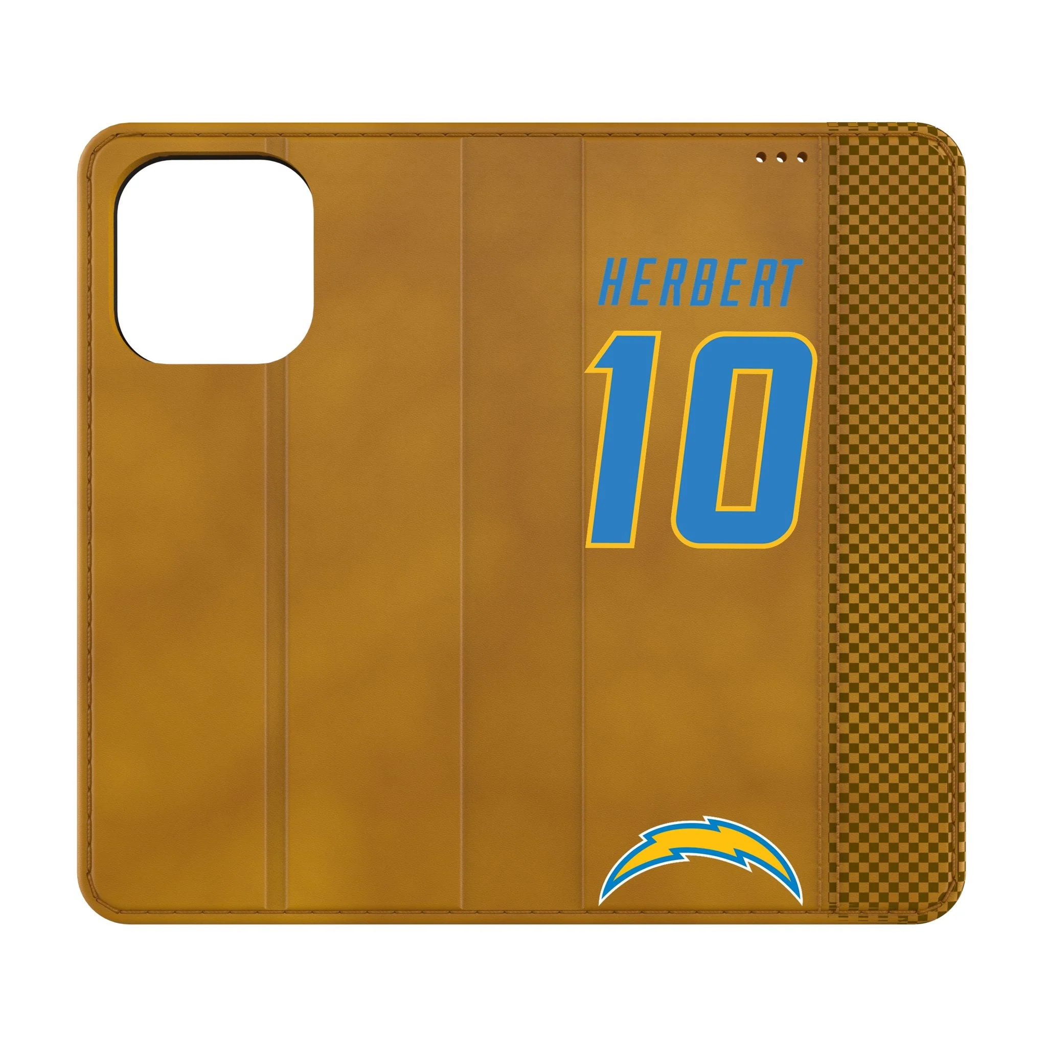 Justin Herbert Los Angeles Chargers 10 Game Tactic Folio Phone Case for Apple iPhone