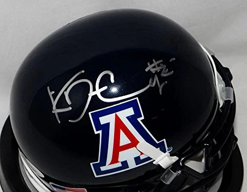 Ka'Deem Carey Autographed Arizona Wildcats Blue Mini Helmet- JSA Witnessed Auth - Image 2