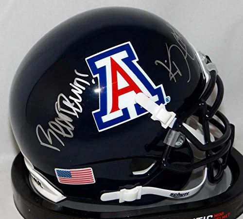 Ka'Deem Carey Signed Arizona Wildcats Blue Mini Helmet W/ Bear Down- JSA W Auth - Image 2