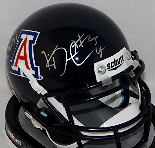 Ka'Deem Carey Signed Arizona Wildcats Blue Mini Helmet W/ Bear Down- JSA W Auth - Image 3
