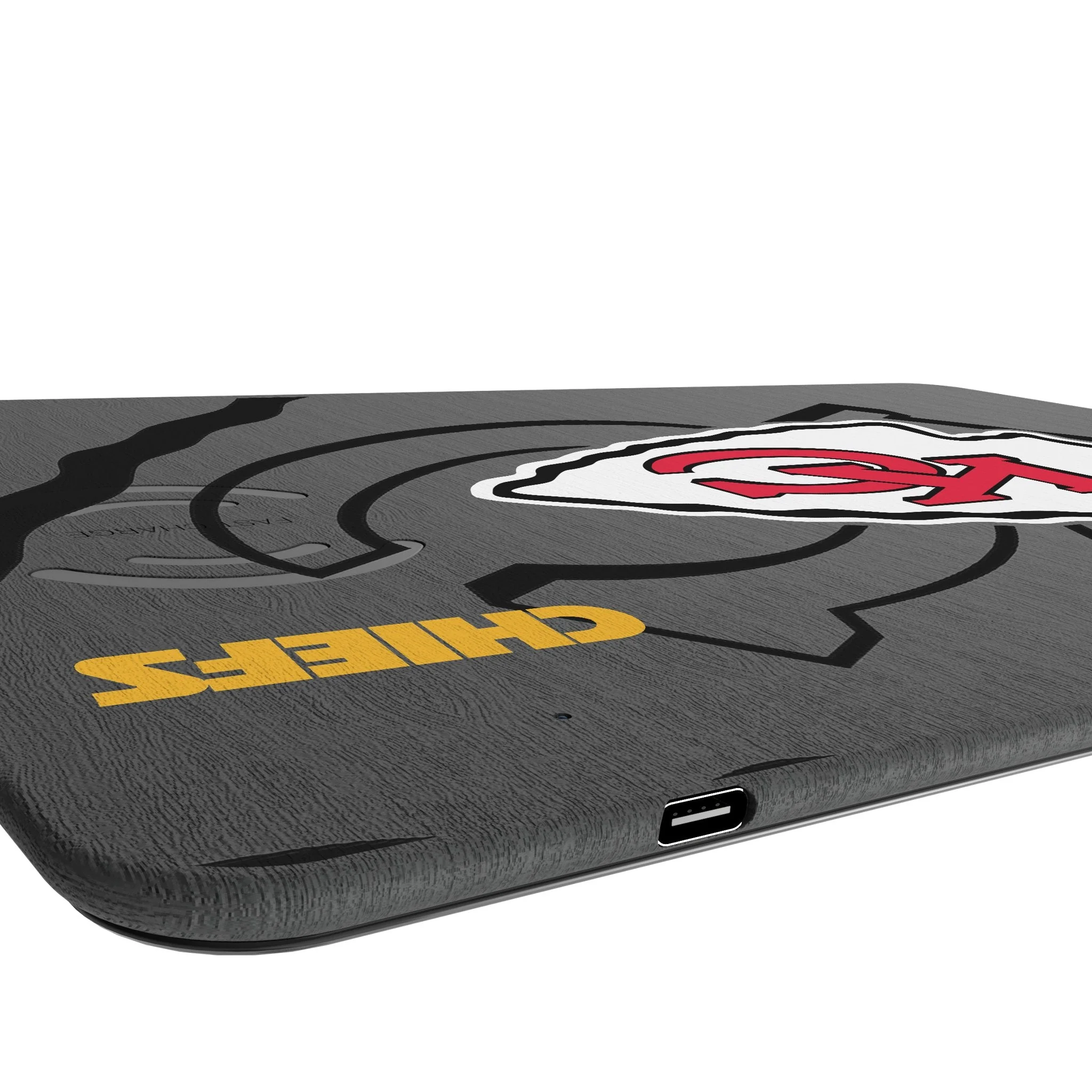 Kansas City Chiefs Monocolor Tilt 15-Watt Wireless Charger and Mouse Pad - Image 3
