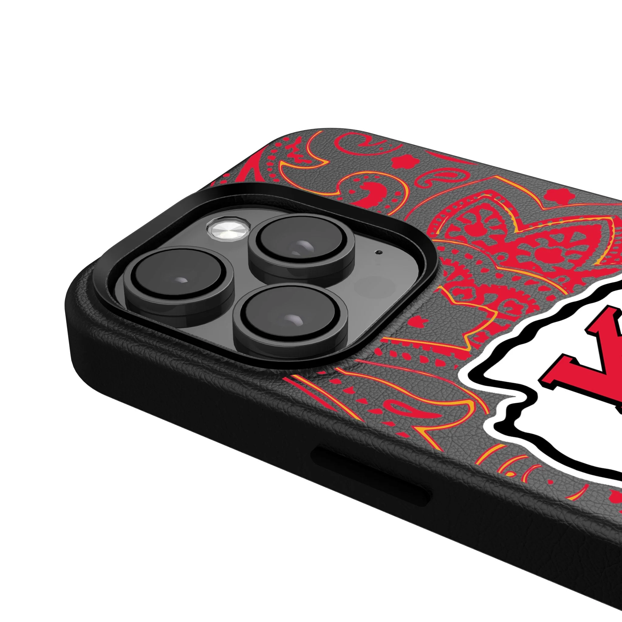 Kansas City Chiefs Paisley MagSafe Compatible Phone Case for Apple iPhone - Image 4