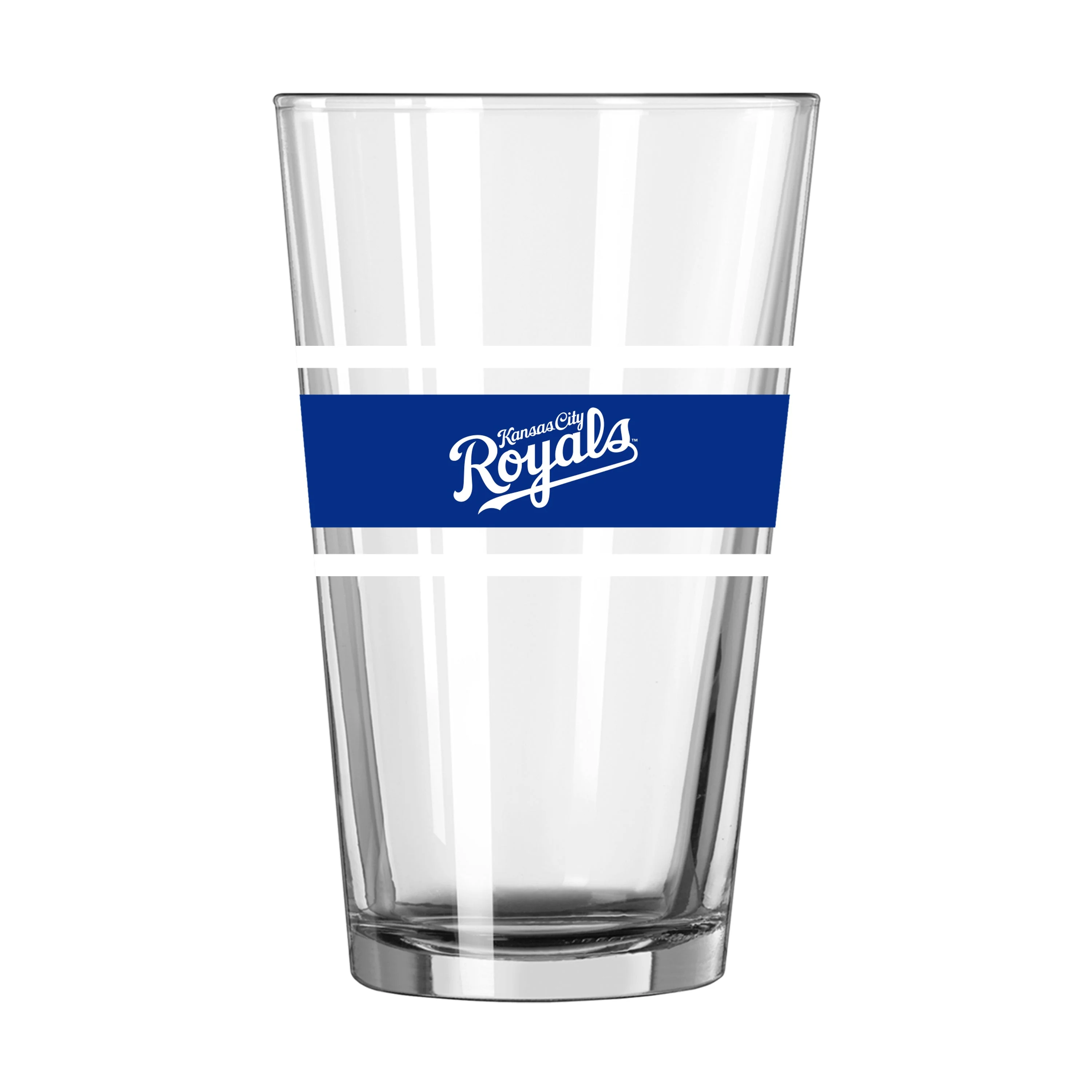 Kansas City Royals 16oz Stripe Pint Glass - Image 2