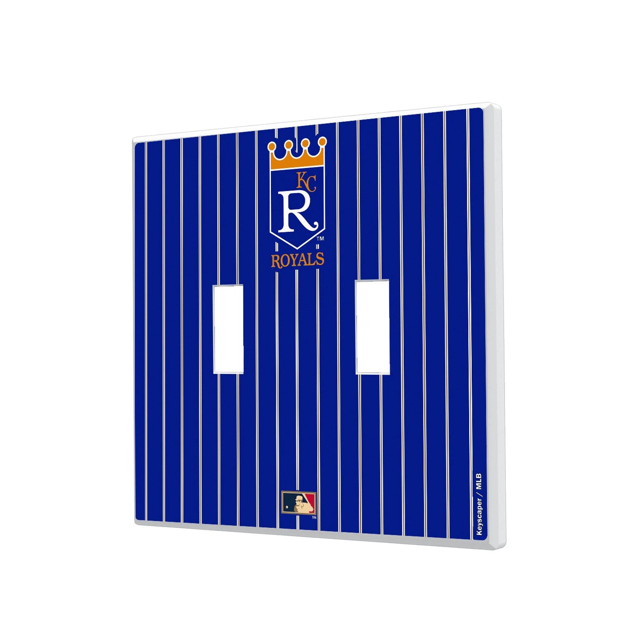 Kansas City Royals 1969-1978 - Cooperstown Collection Pinstripe Hidden-Screw Light Switch Plate - Image 3