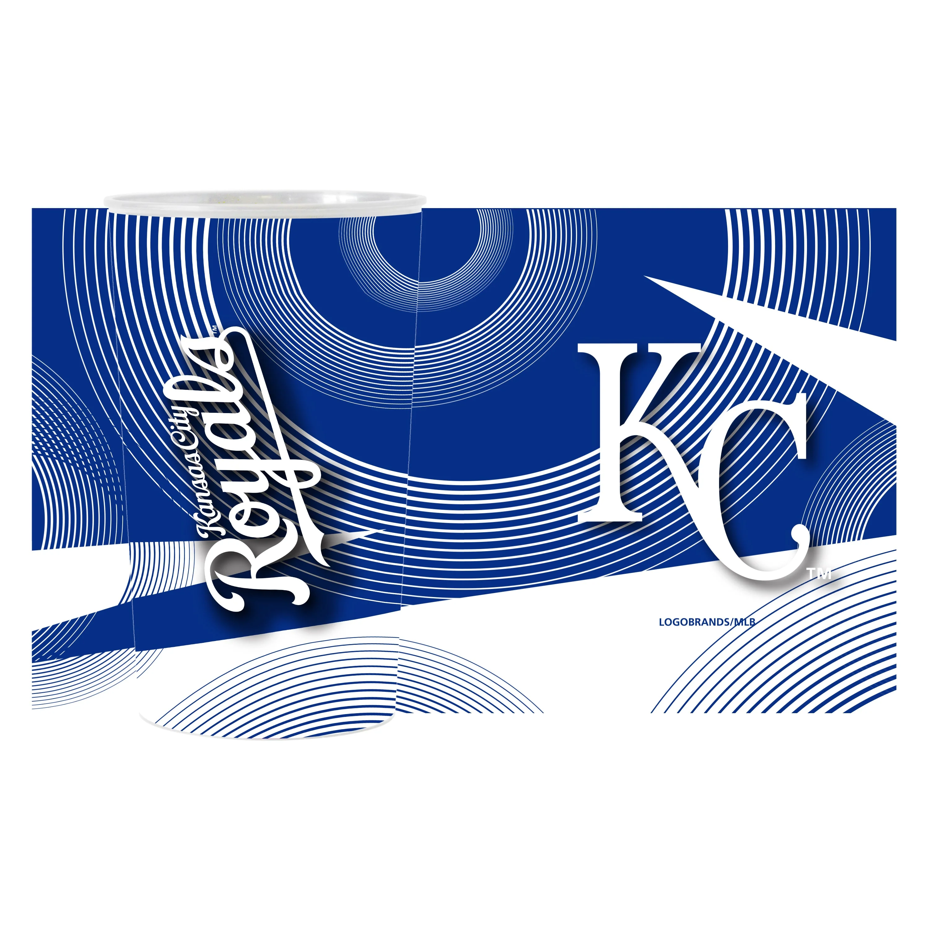Kansas City Royals 4pk Geometric 22oz Hardwall Cup - Image 2