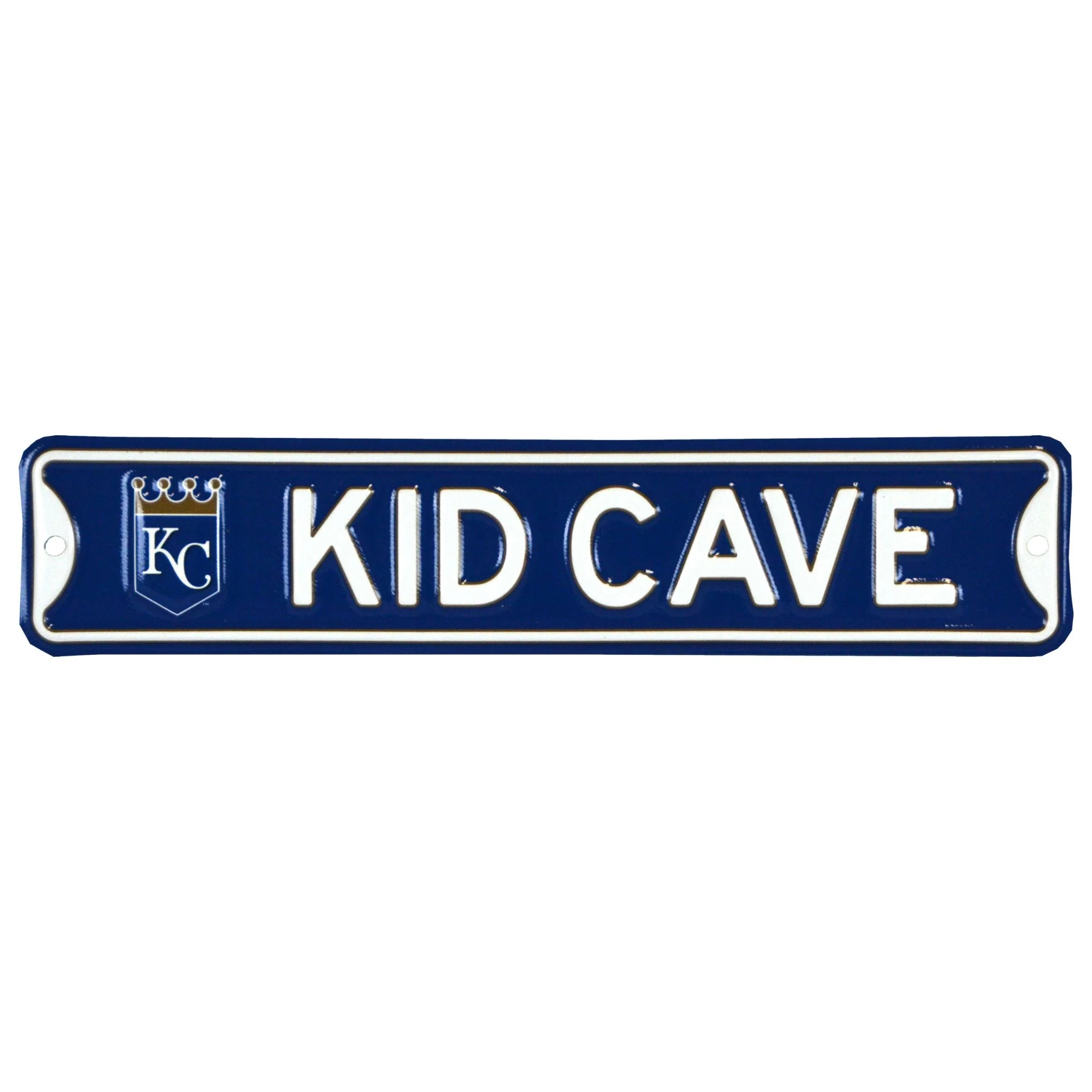 Kansas City Royals - KID CAVE -Steel Embossed MLB Mini Street Sign