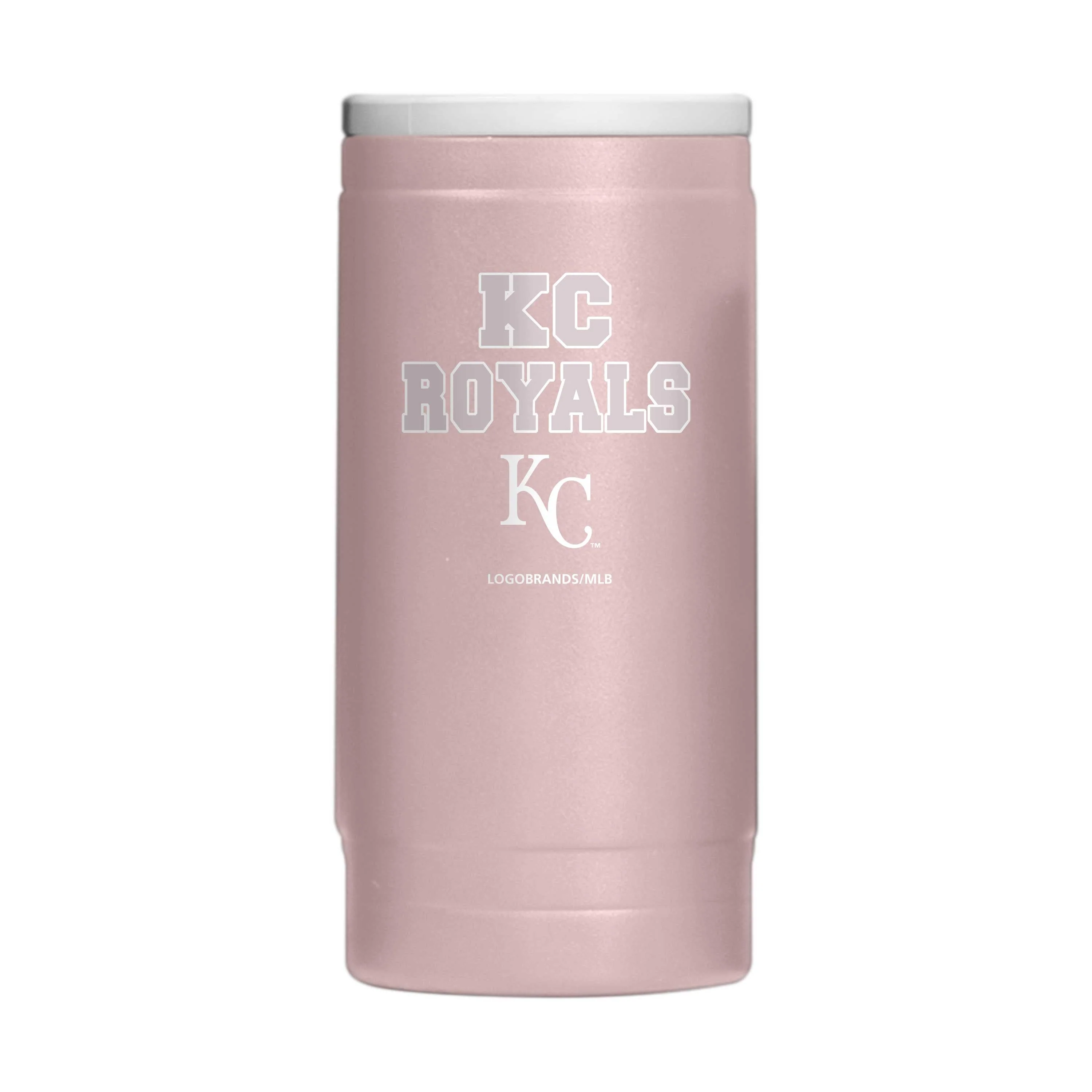 Kansas City Royals Stencil Powder Coat Slim Can Coolie - Image 2