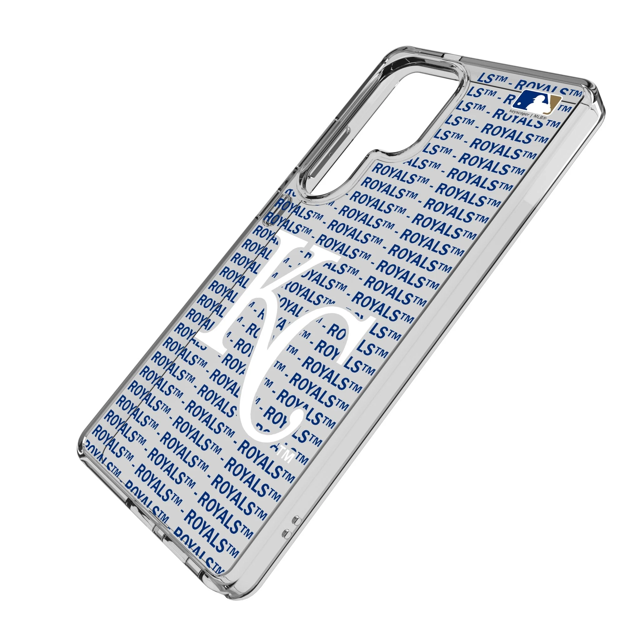 Kansas City Royals Text Backdrop Clear Phone Case for Samsung Galaxy - Image 2
