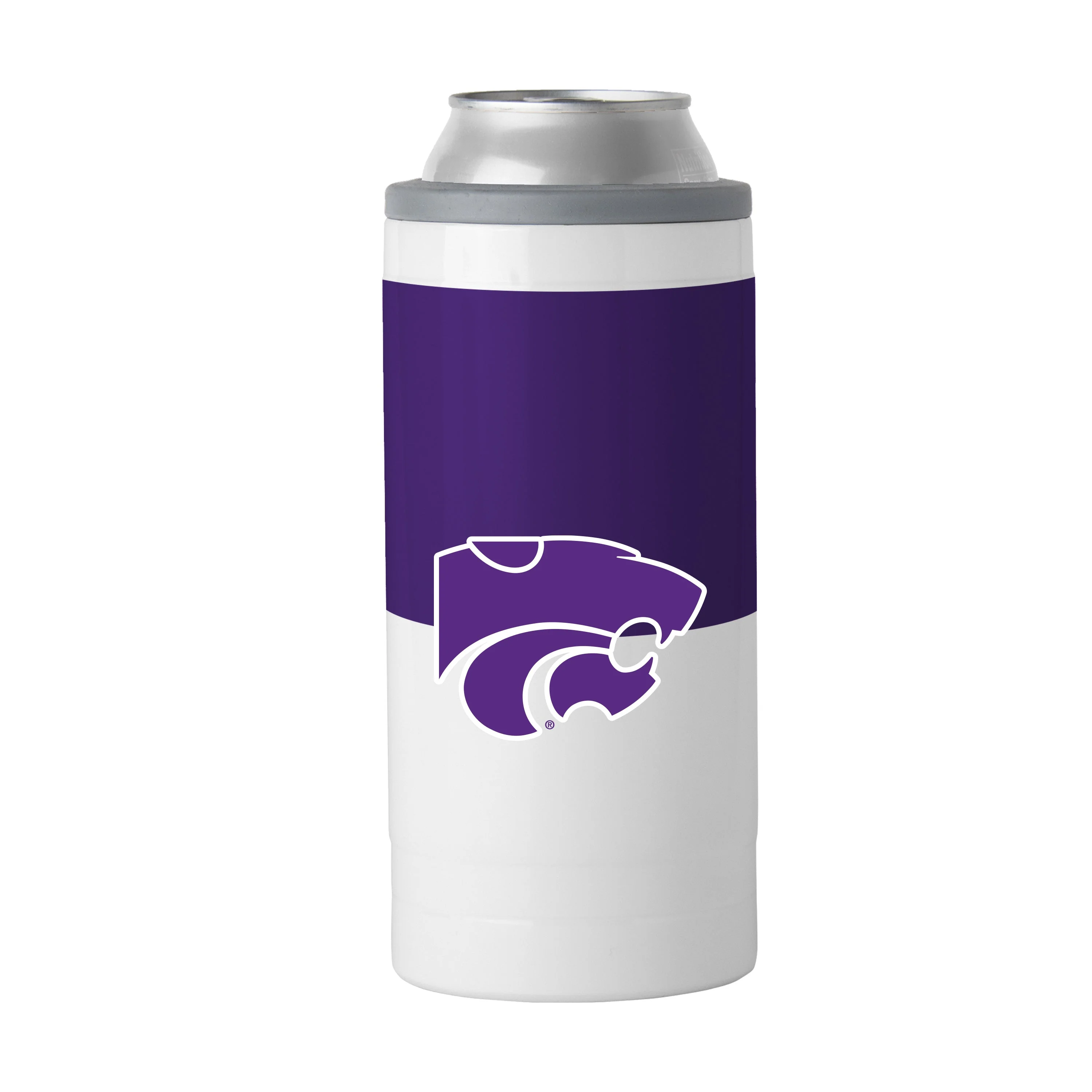 Kansas State 12oz Colorblock Slim Can Coolie