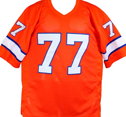 Karl Mecklenburg Autographed Orange Pro Style Jersey-Beckett W Hologram Black - Image 2