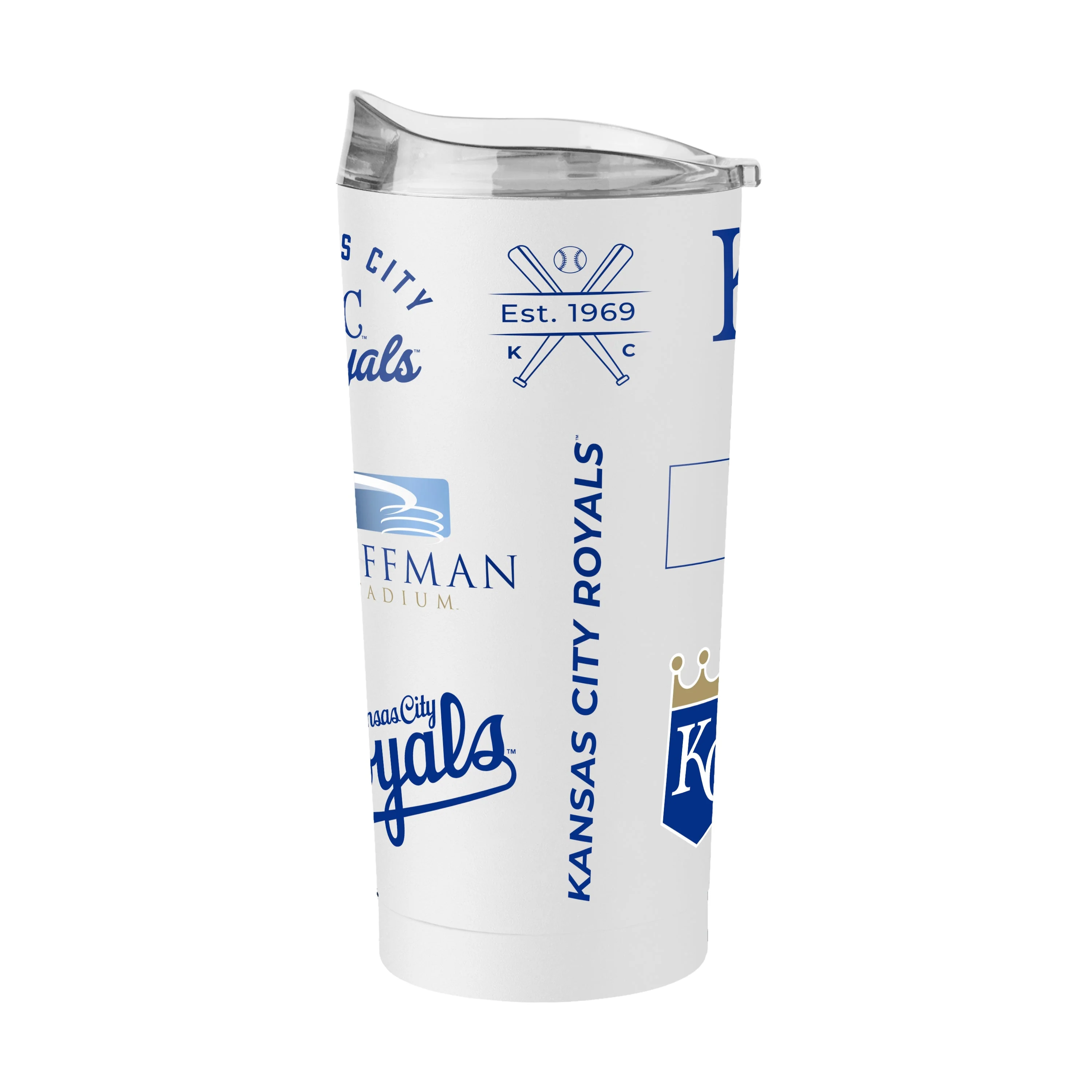 KC Royals 20oz Heritage Threds Powder Coat Tumbler