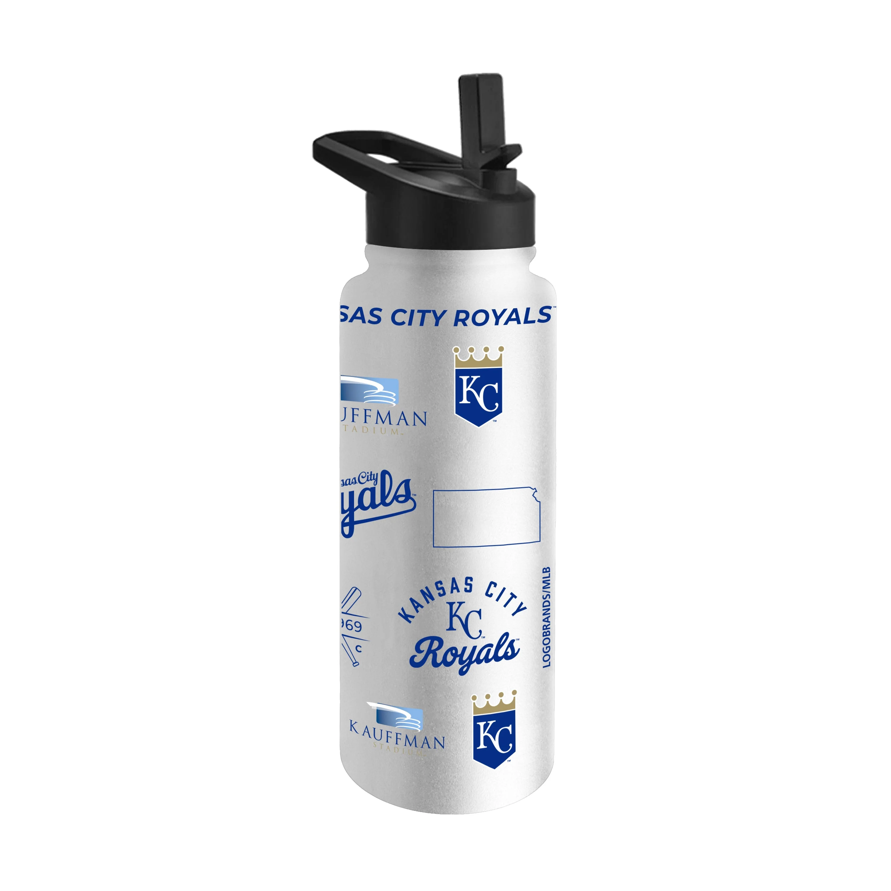 KC Royals 34oz Heritage Threds Quencher Bottle - Image 2