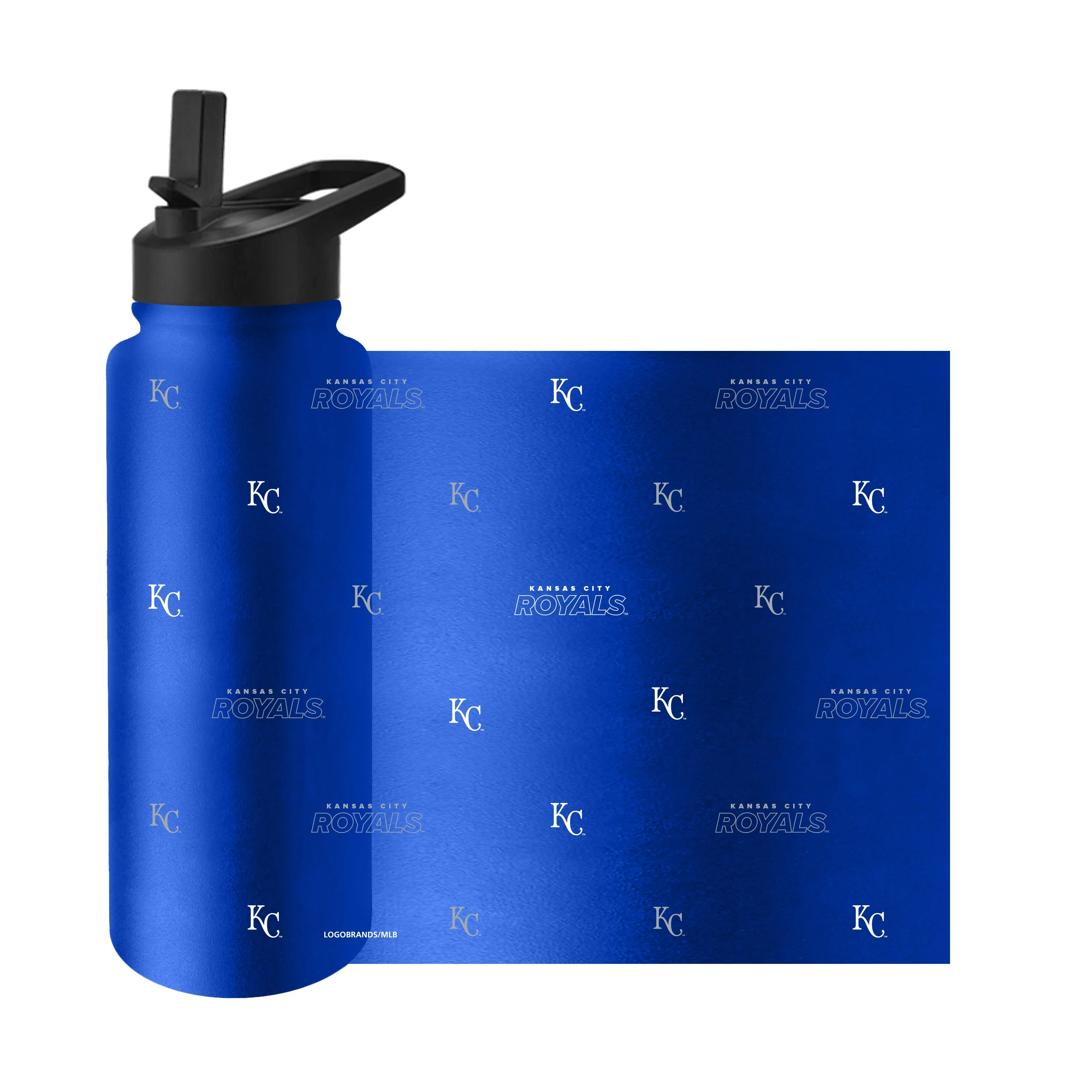 KC Royals 34oz Step And Repeat Quencher Bottle - Image 3