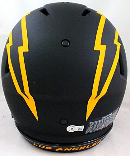 Keenan Allen Autographed LA Chargers Authentic Eclipse Speed F/S Helmet -Beckett W Yellow - Image 3