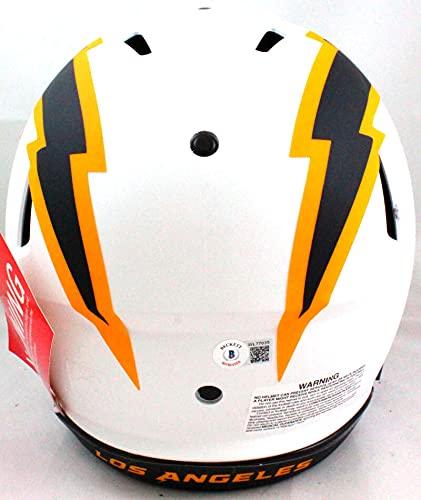 Keenan Allen Autographed LA Chargers Authentic Lunar F/S Helmet-Beckett W Blue - Image 3