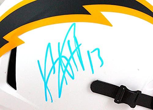 Keenan Allen Autographed LA Chargers Authentic Lunar F/S Helmet-Beckett W Blue - Image 5