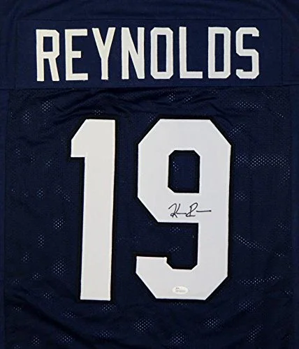 Keenan Reynolds Autographed Navy Blue College Style Jersey- JSA Witnessed Auth - Image 2