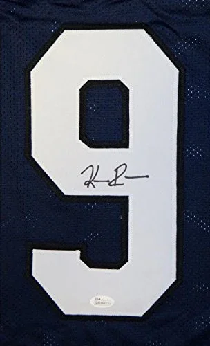 Keenan Reynolds Autographed Navy Blue College Style Jersey- JSA Witnessed Auth - Image 3