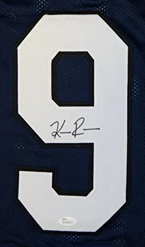 Keenan Reynolds Autographed Navy Blue College Style Stat Jersey- JSA W Auth - Image 3