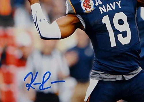 Keenan Reynolds Autographed Navy Midshipmen 8x10 Passing Photo- JSA W Auth - Image 2