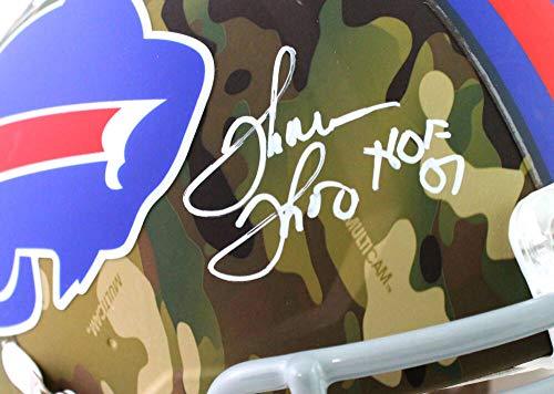 Kelly/Reed/Thomas Autographed Buffalo Bills F/S Camo Authentic Helmet w/HOF - JSA W White - Image 3