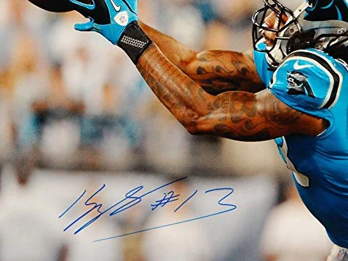 Kelvin Benjamin Autographed 16x20 Reaching For Pass Photo- JSA W Auth - Image 2