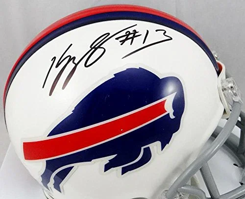 Kelvin Benjamin Autographed Buffalo Bills Mini Helmet- JSA Witnessed Auth Black - Image 2