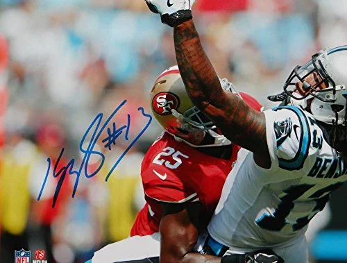 Kelvin Benjamin Signed Carolina Panthers 8x10 One Handed Catch Photo JSA W Auth - Image 2