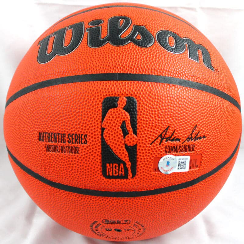 Kemp,McDaniel,Schrempf Autographed Official NBA Wilson Basketball-Beckett Hologram Silver - Image 4