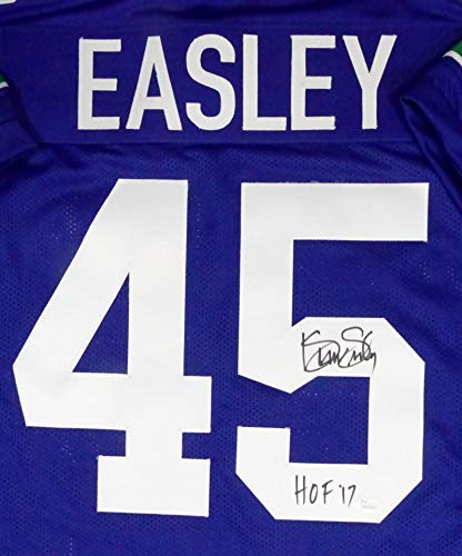 Kenny Easley Autographed Blue Pro Style Jersey W/HOF - JSA W Auth *5 - Image 3