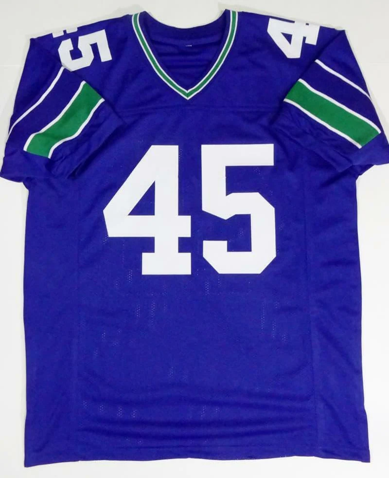 Kenny Easley Autographed Blue Pro Style Jersey W/HOF - JSA W Auth *5 - Image 5